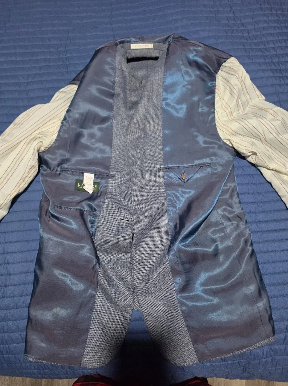 Lauren Ralph Lauren Light Blue  Men's Suit Jacket Size 42R